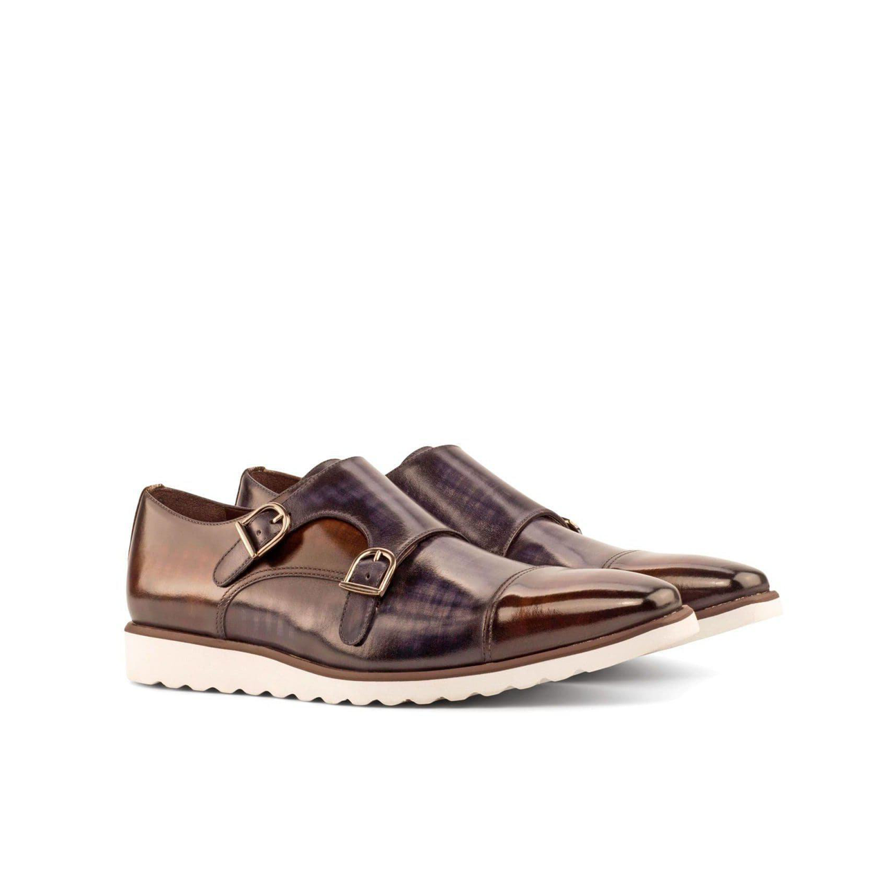 Twin Treasures Double Monk Shoe Brown