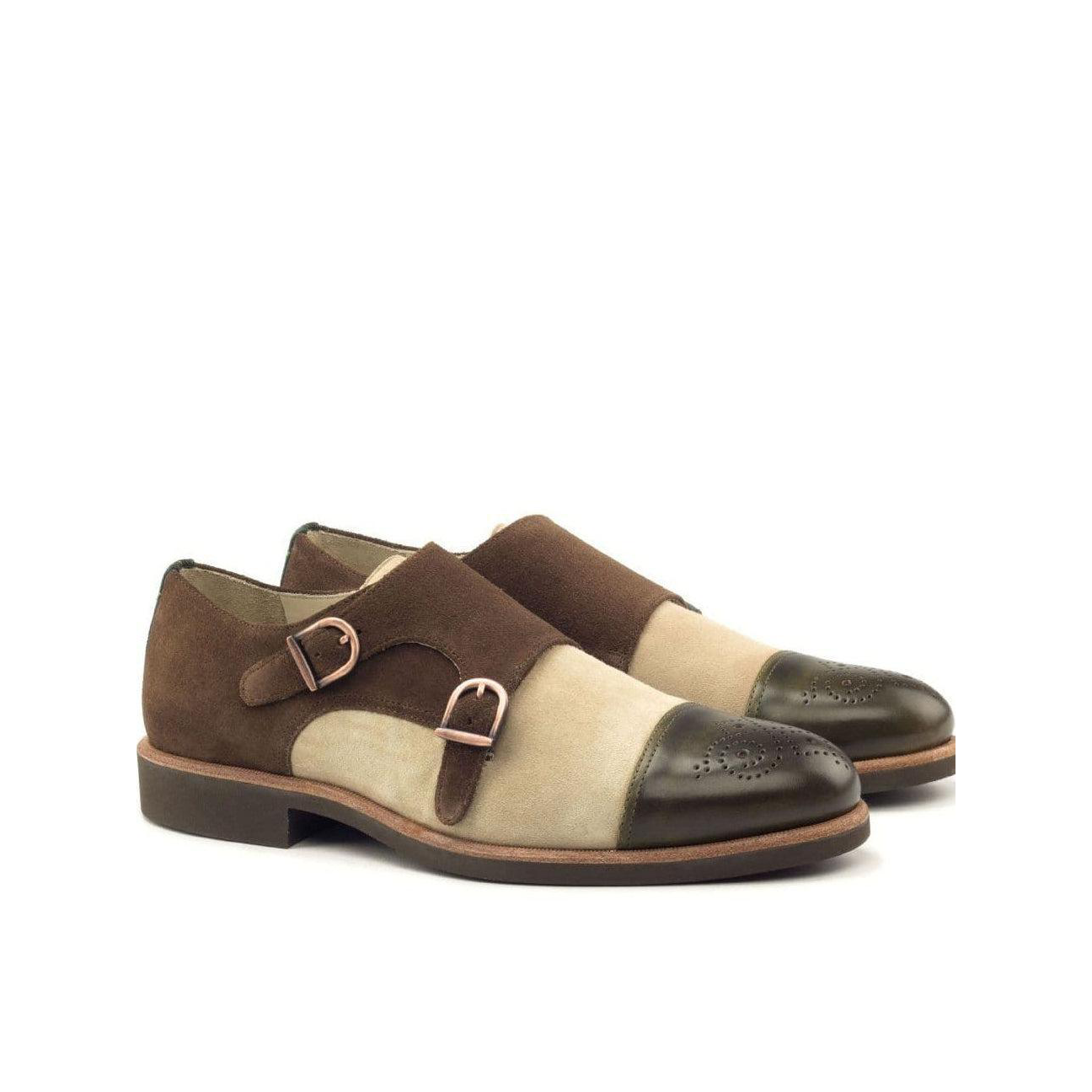 Elite Echo Double Monk Shoe Brown