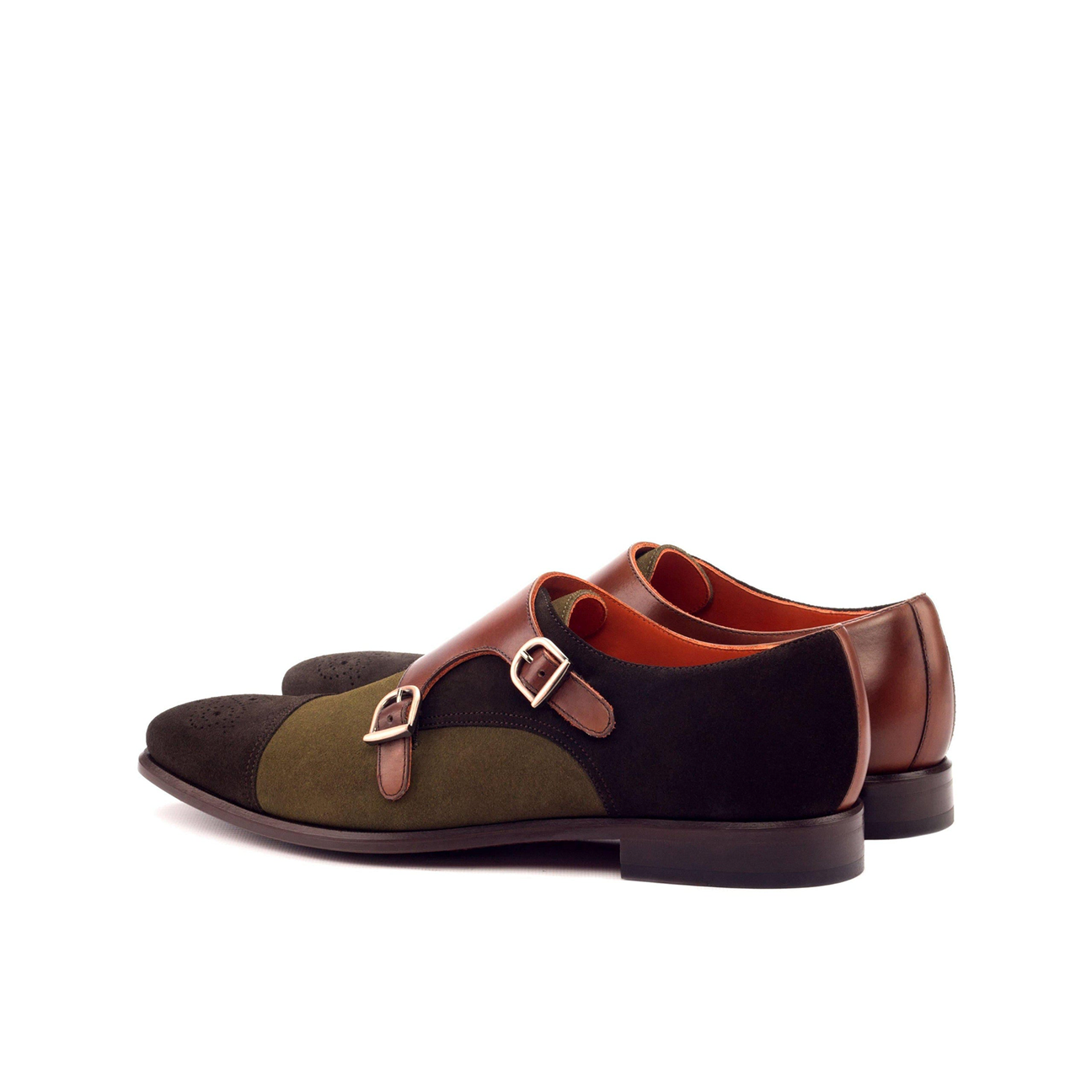 Executive Echo Double Monk Shoe Brown