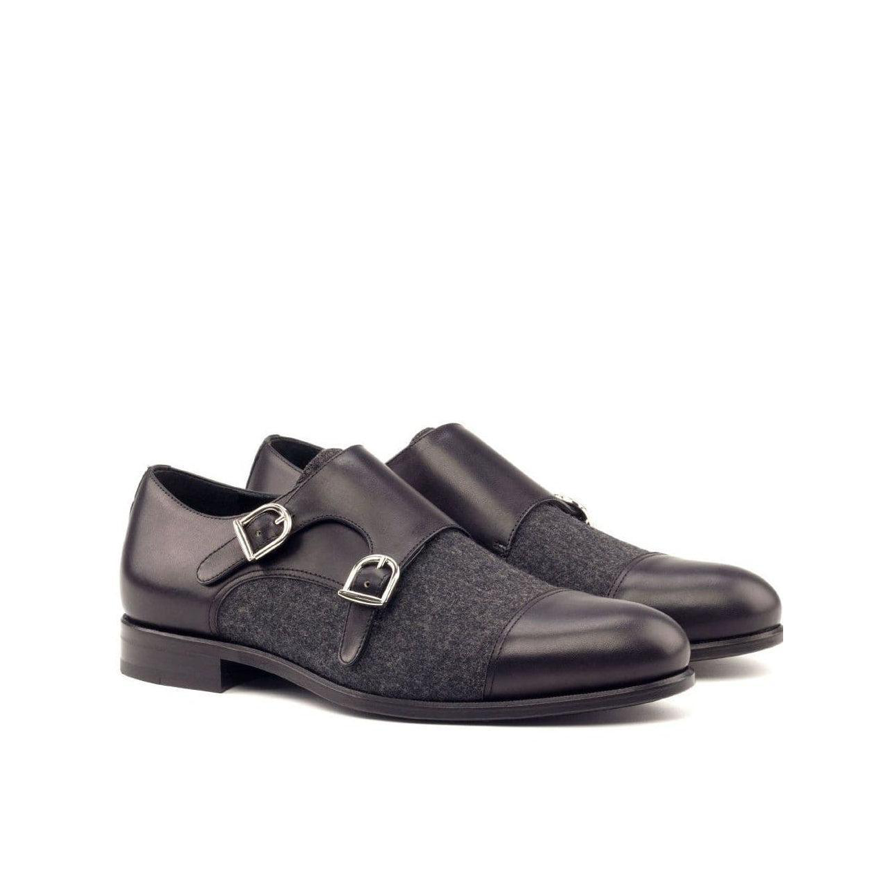 Pinnacle Partners Double Monk Shoe Black