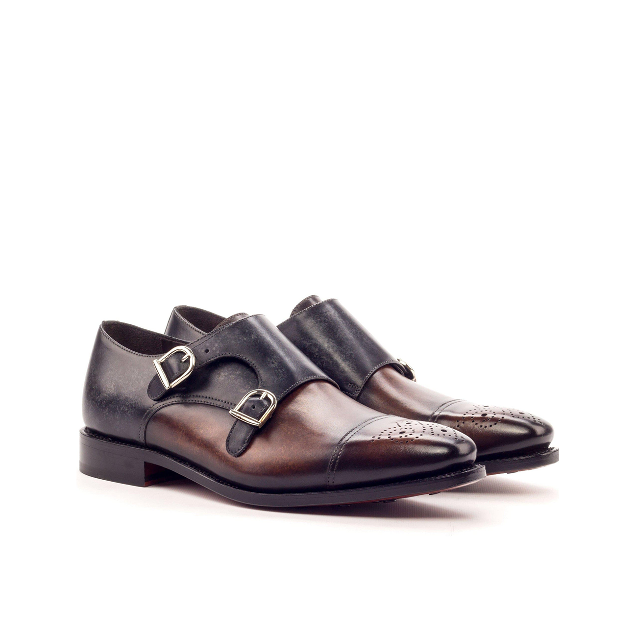 Eclat Essence Double Monk Shoe Brown