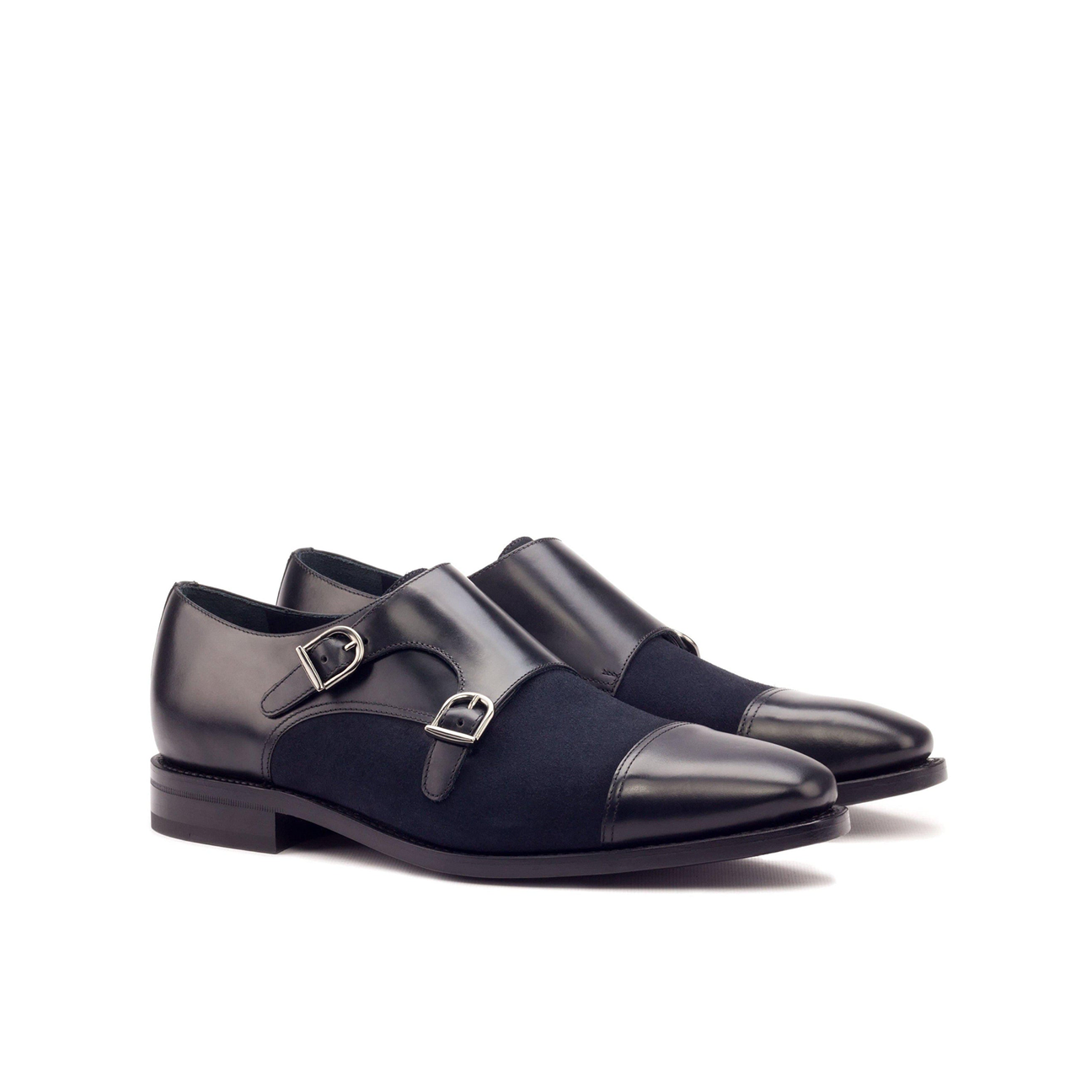 Sartorial Sanctum Double Monk Shoe Black