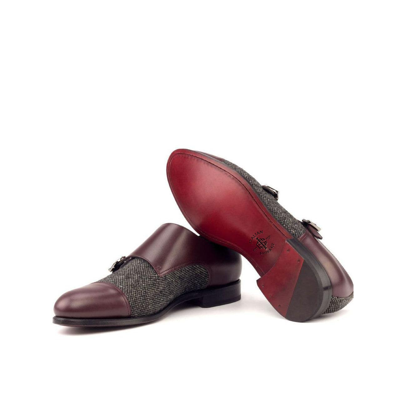 Gentleman's Grace Double Monk Shoe Burgundy