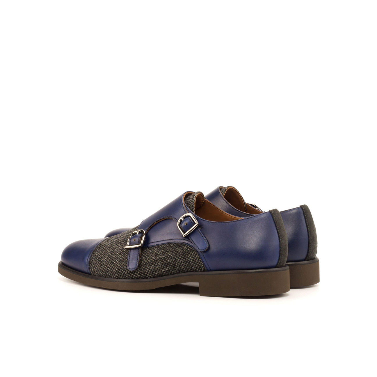 Eclat Embrace Double Monk Shoe Navy