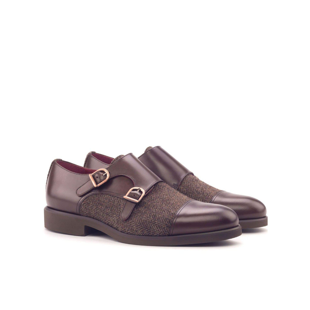 Executive Ensemble Double Monk Shoe Brown