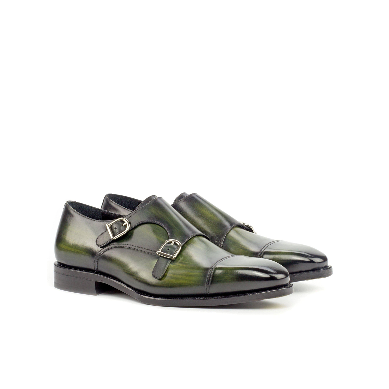 Opulent Overture Double Monk Shoe Green