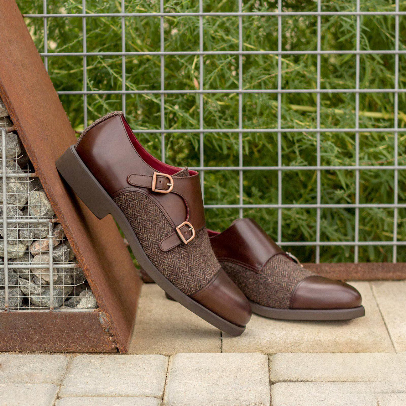 Executive Ensemble Double Monk Shoe Brown
