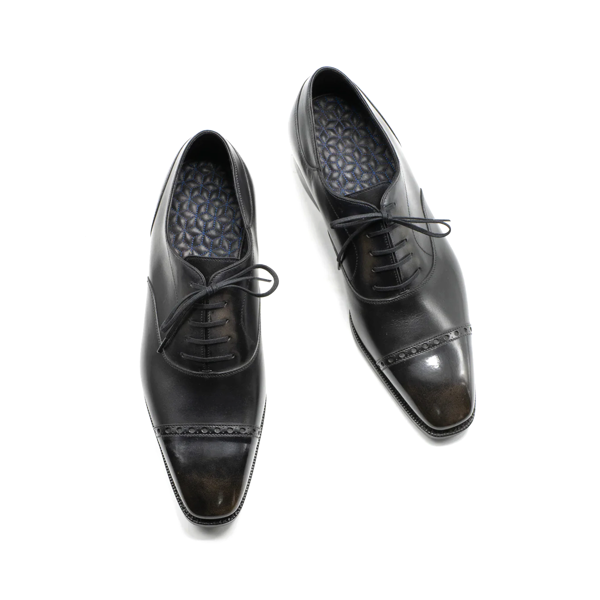 Maxwell Cap Toes Black Oxford Shoes