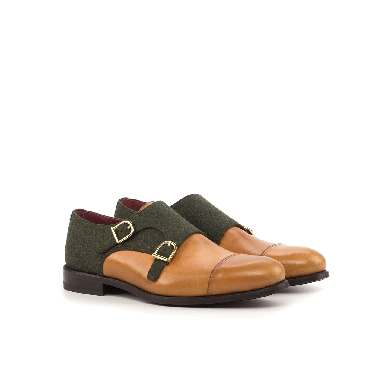 Velvet Ventures Double Monk Shoe Brown