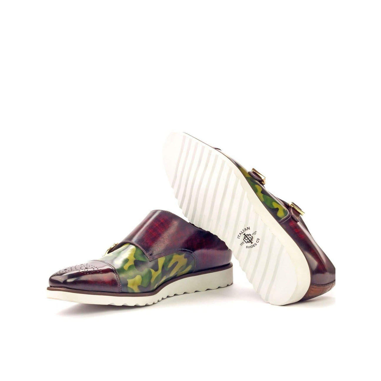 Velvet Venture Double Monk Shoe Burgundy