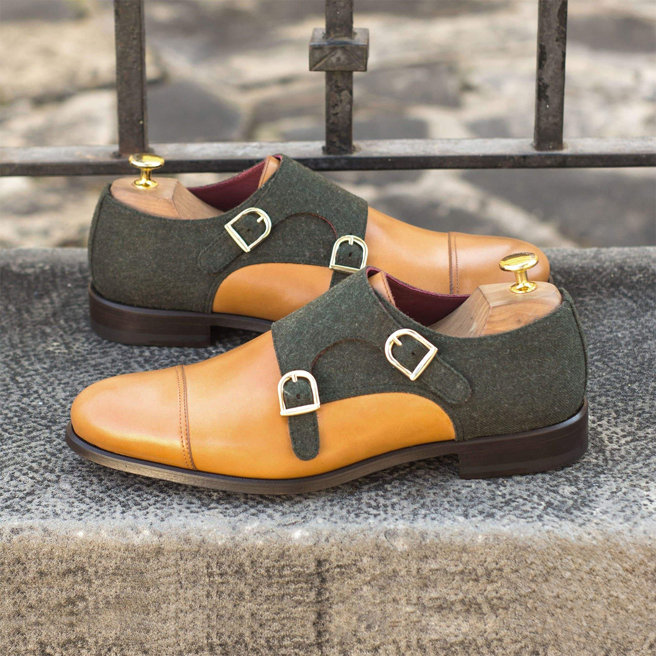 Velvet Ventures Double Monk Shoe Brown