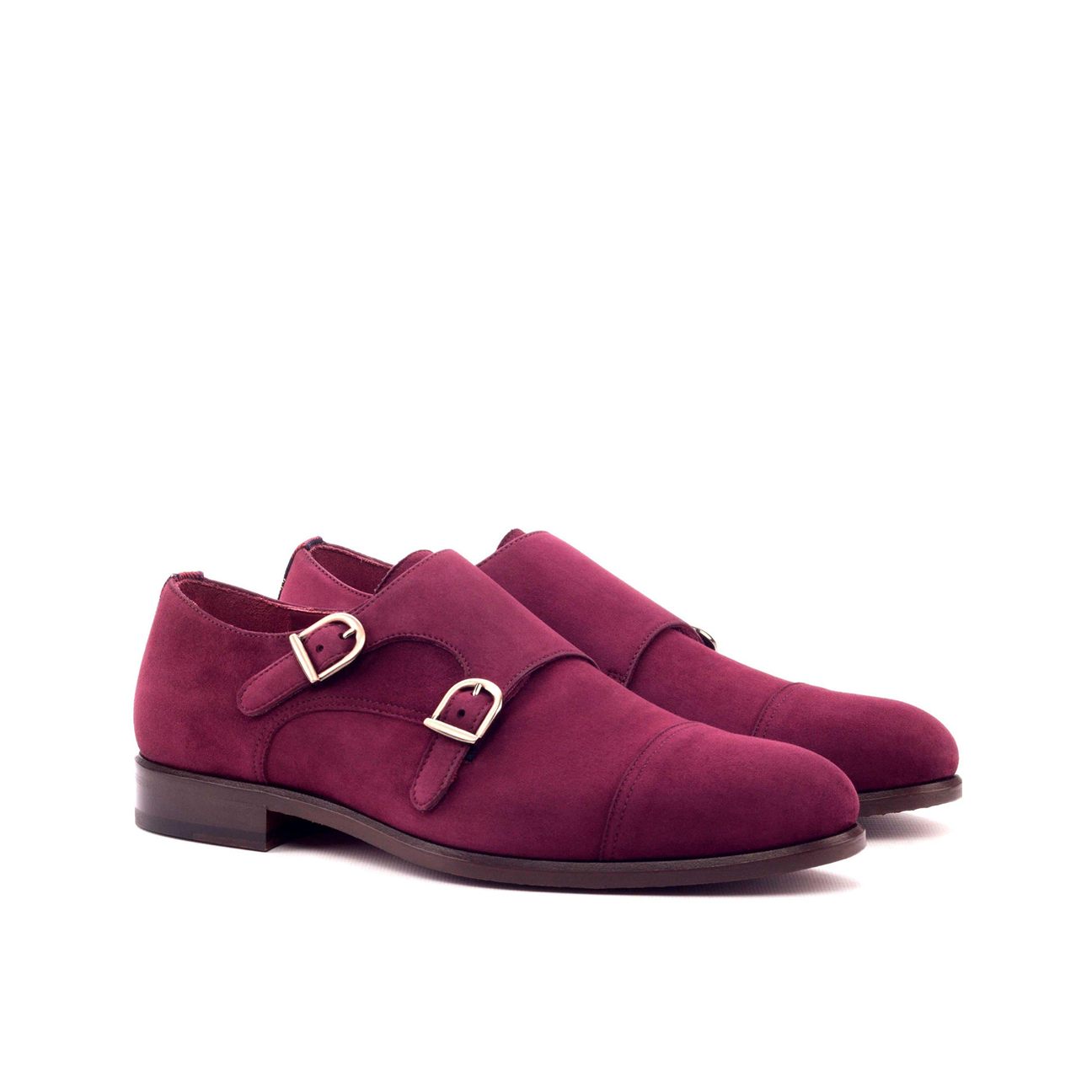 Iconic Impression Double Monk Shoe Wine