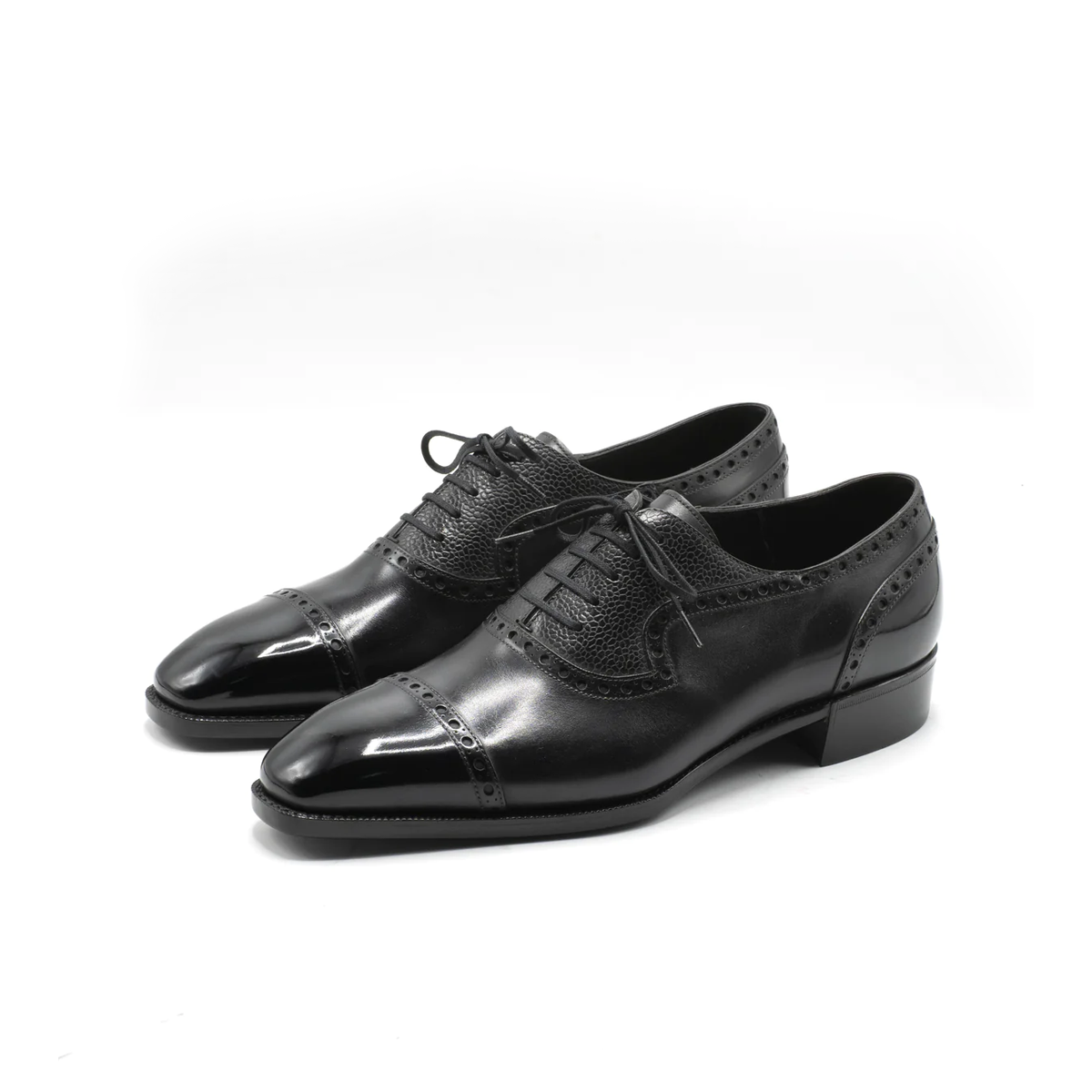 Jasper Jones Black Leather Oxford Shoes