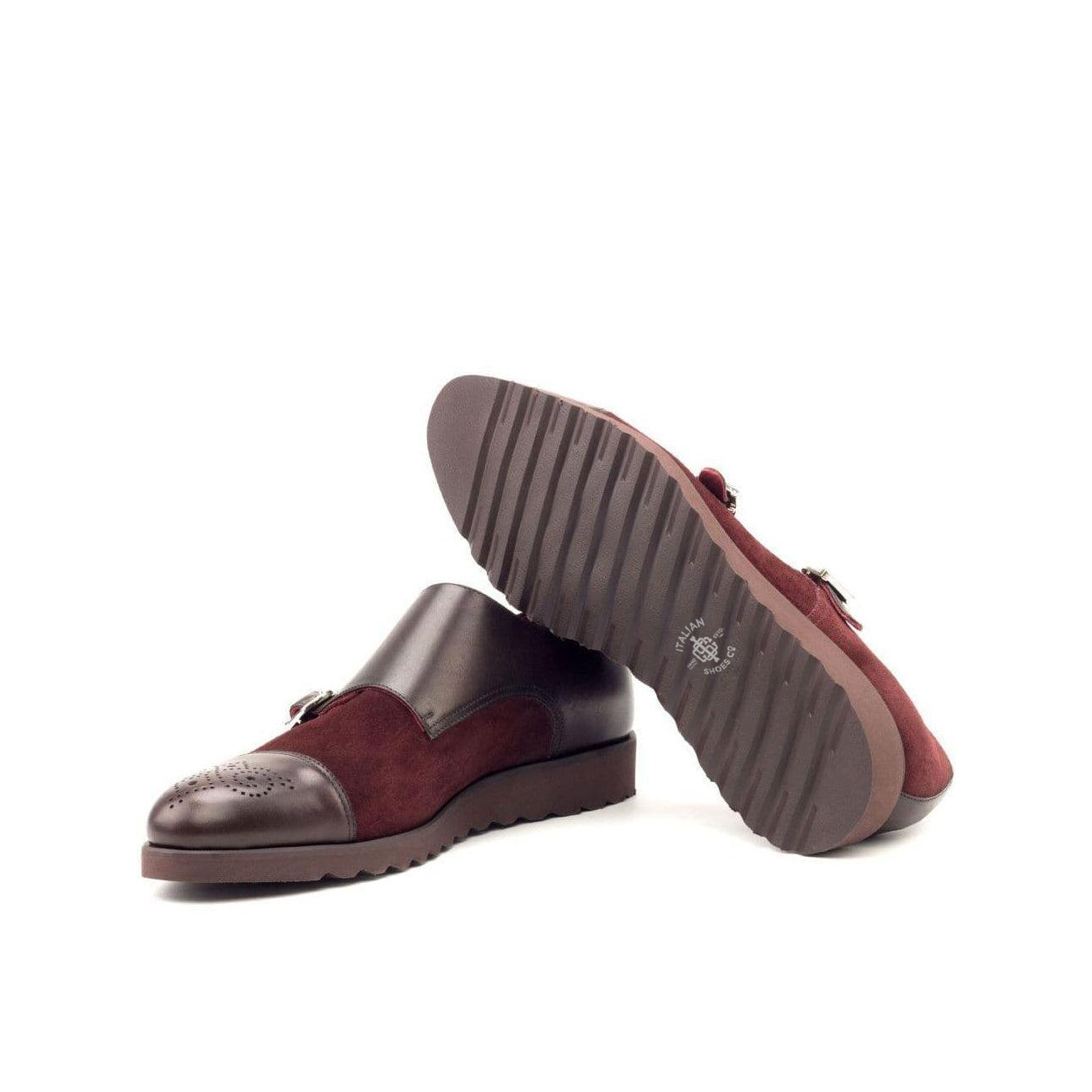 Urban Uptown Double Monk Shoes Dark Brown