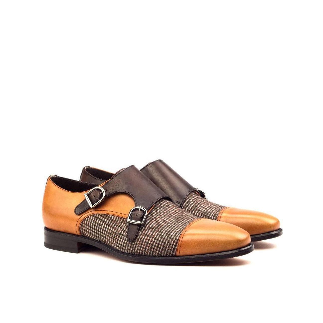 Sartorial Symmetry Double Monk Shoe Brown