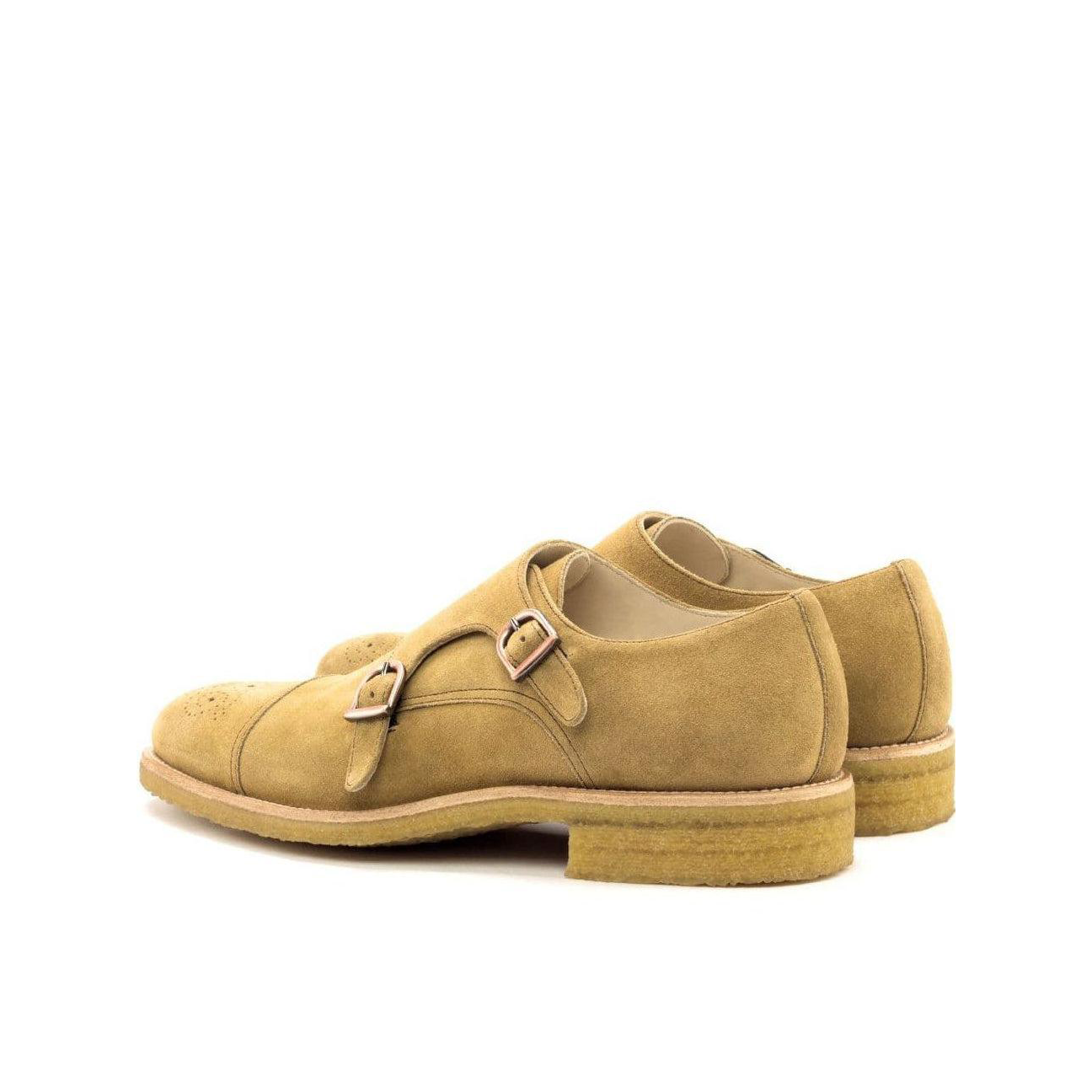 Modish Monks Double Monk Shoes Tan