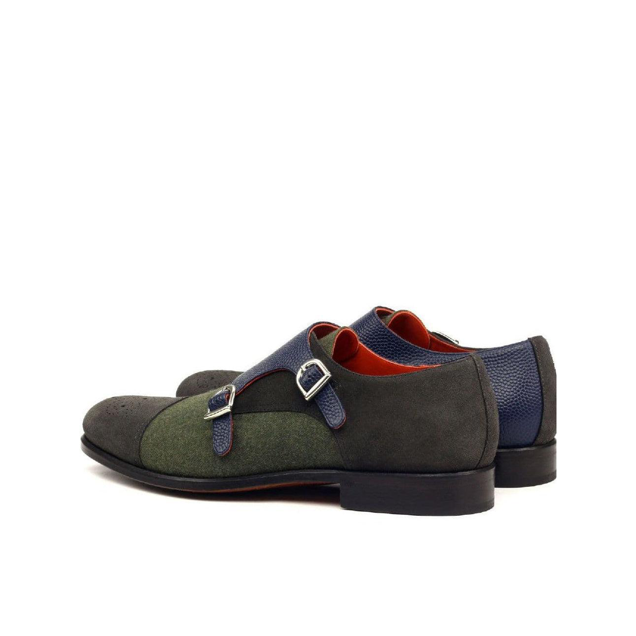 Posh Pairing Double Monk Shoe Green