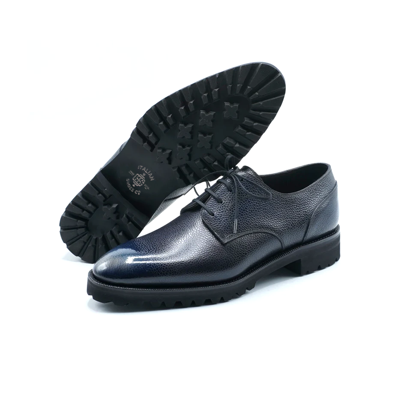 Manual Henry Leather Lace-UP Derby Oxford Shoes