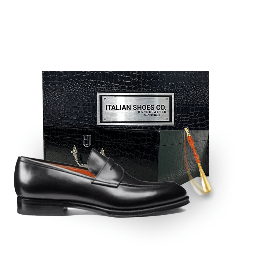 Penny Black Leather Loafer