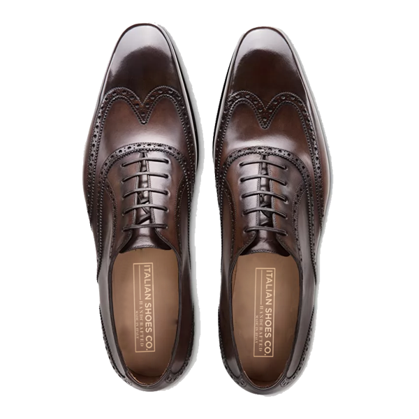 Oxford Bordeaux Shade Brown Leather Shoes