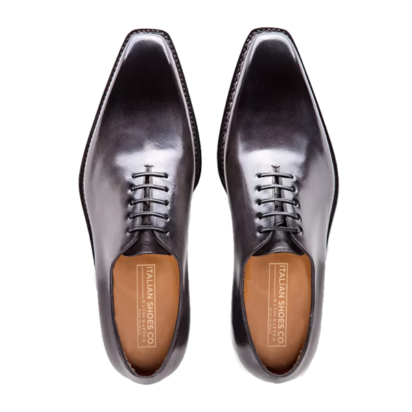 Oxford Shade Grey Leather Shoes India