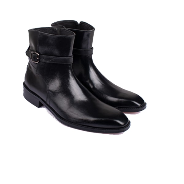 Matt Black Classic Ankle Boot shoes | Italian handmade shoes