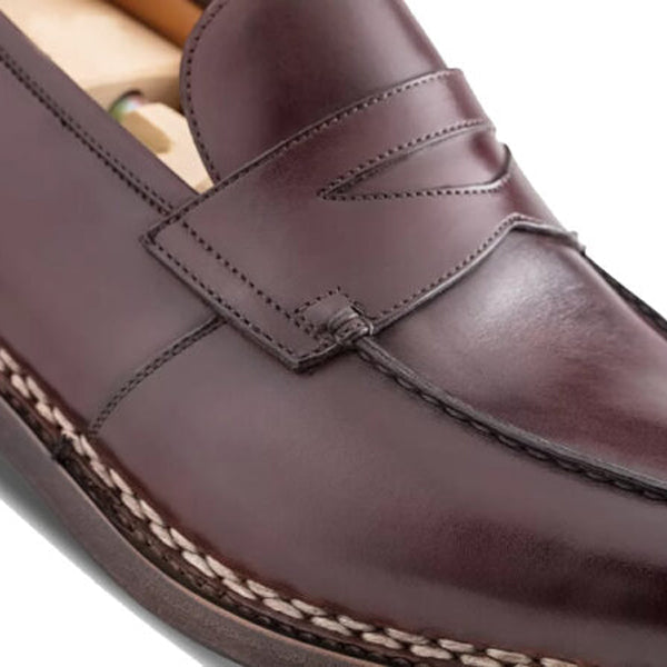 Loafer Burgundy Leather shoes in India
