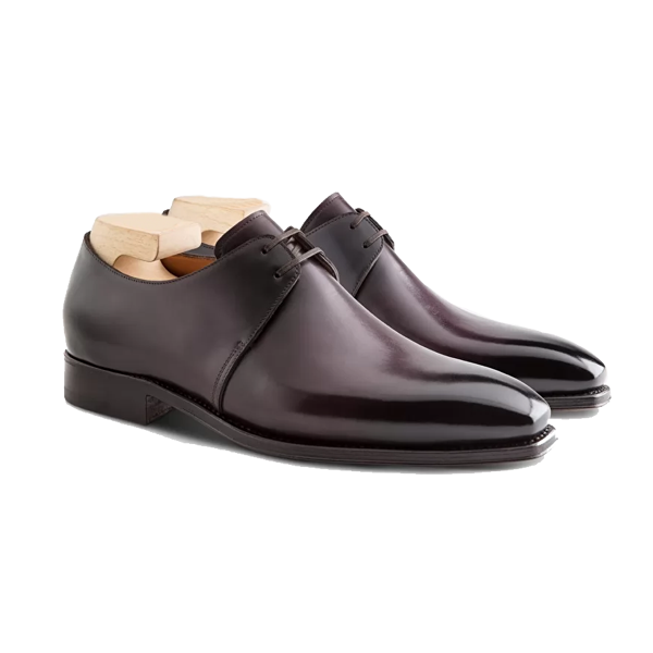 Derby Blucher Italian Leather Shoes For Men