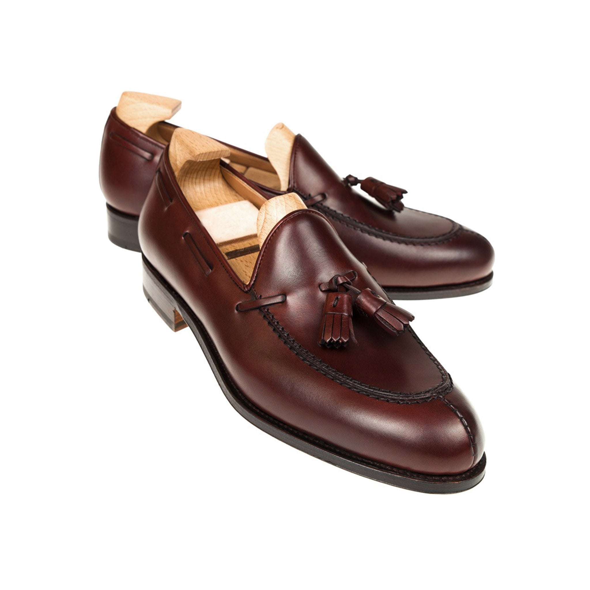 Burgundy Tassel Men's Loafers