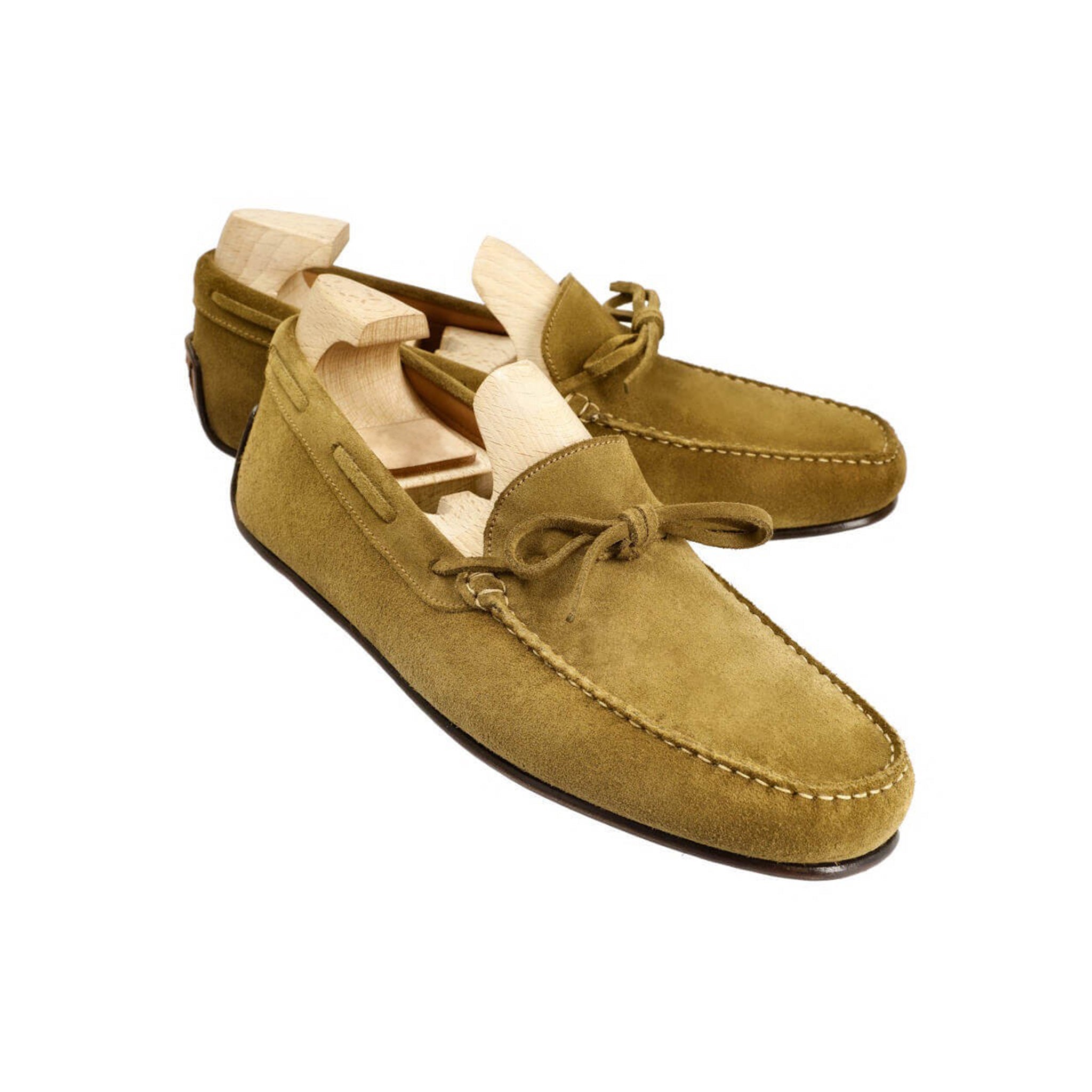 Caper Green Driving Suede