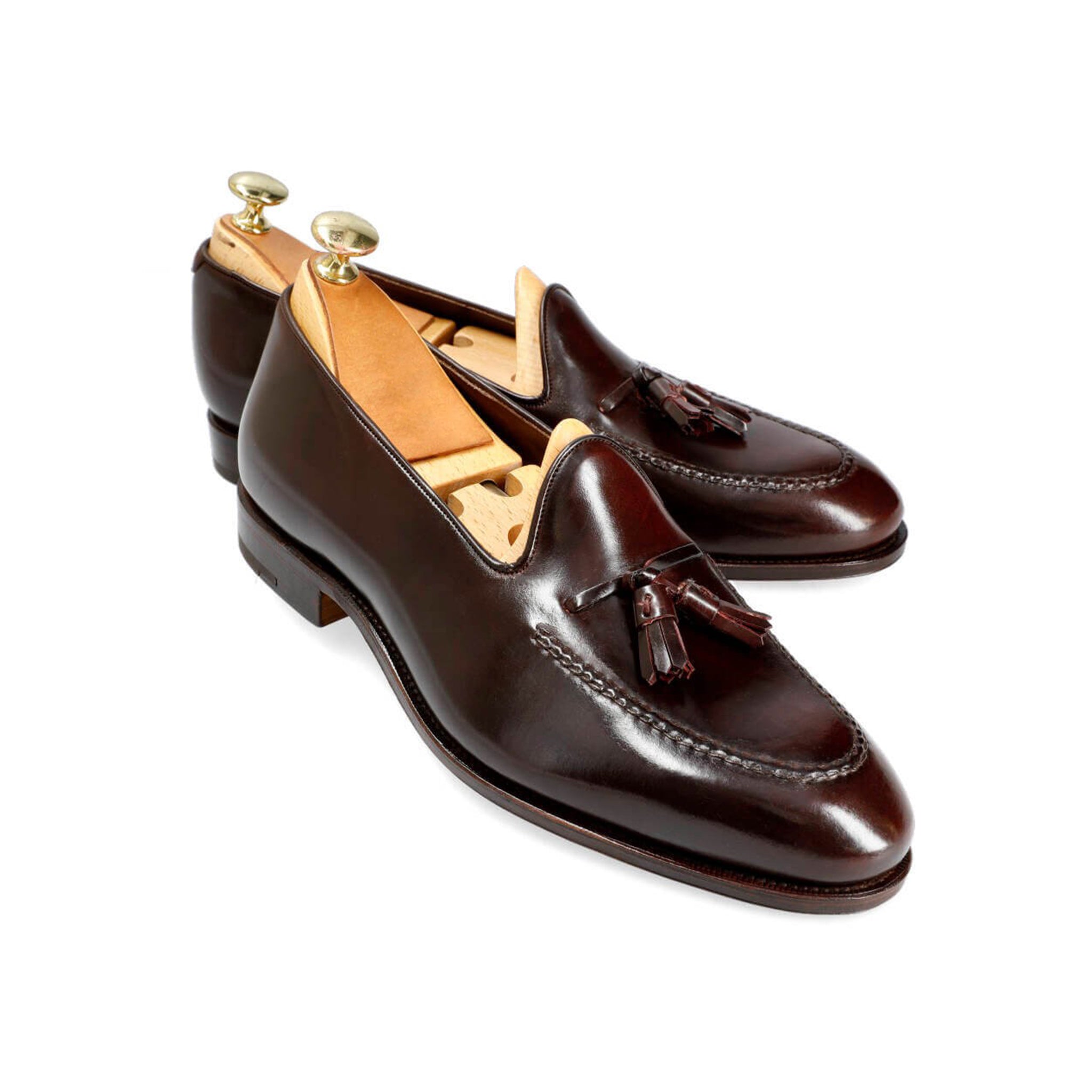 Dark Burgundy Tassel Loafers