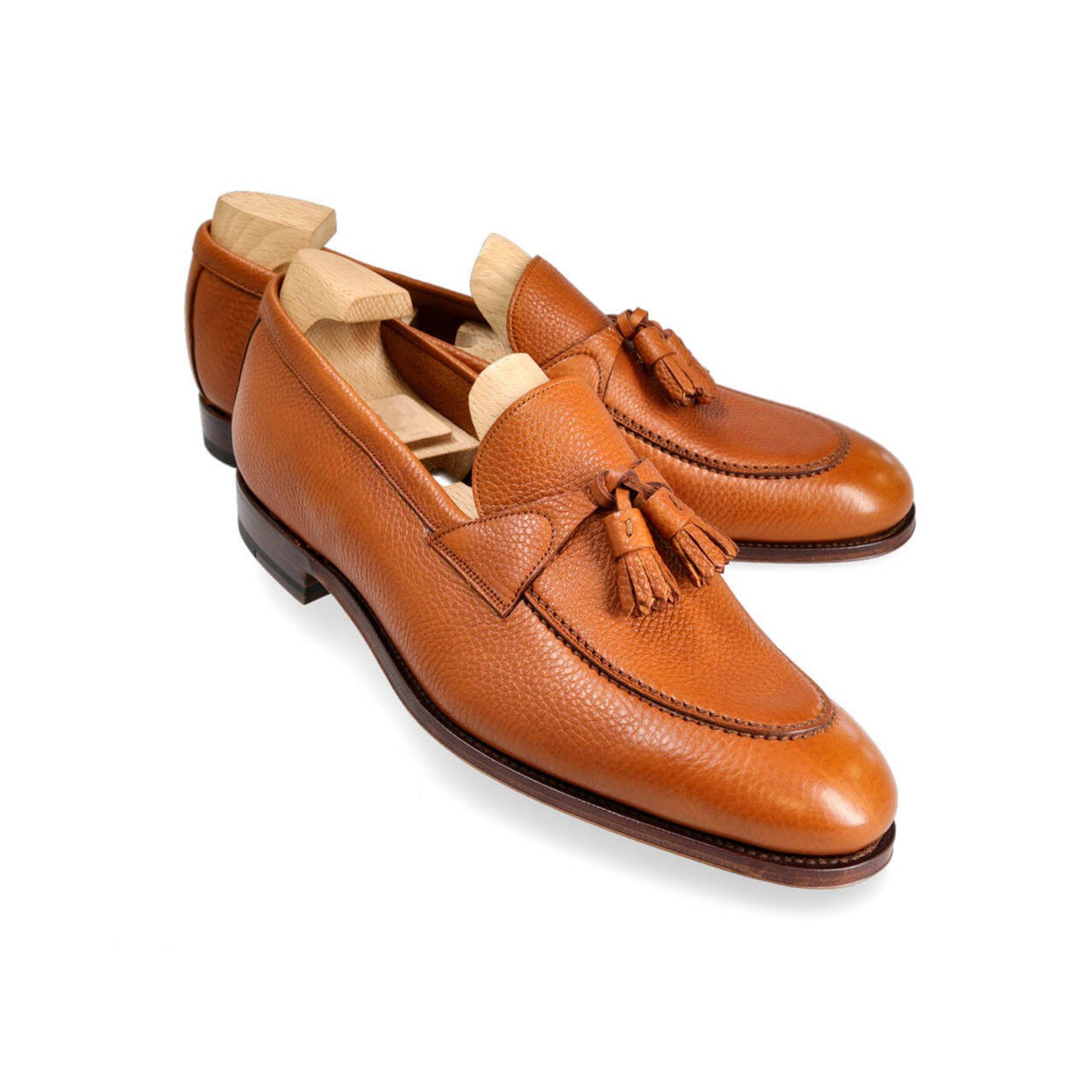 Tan Preandre Tassel Loafers