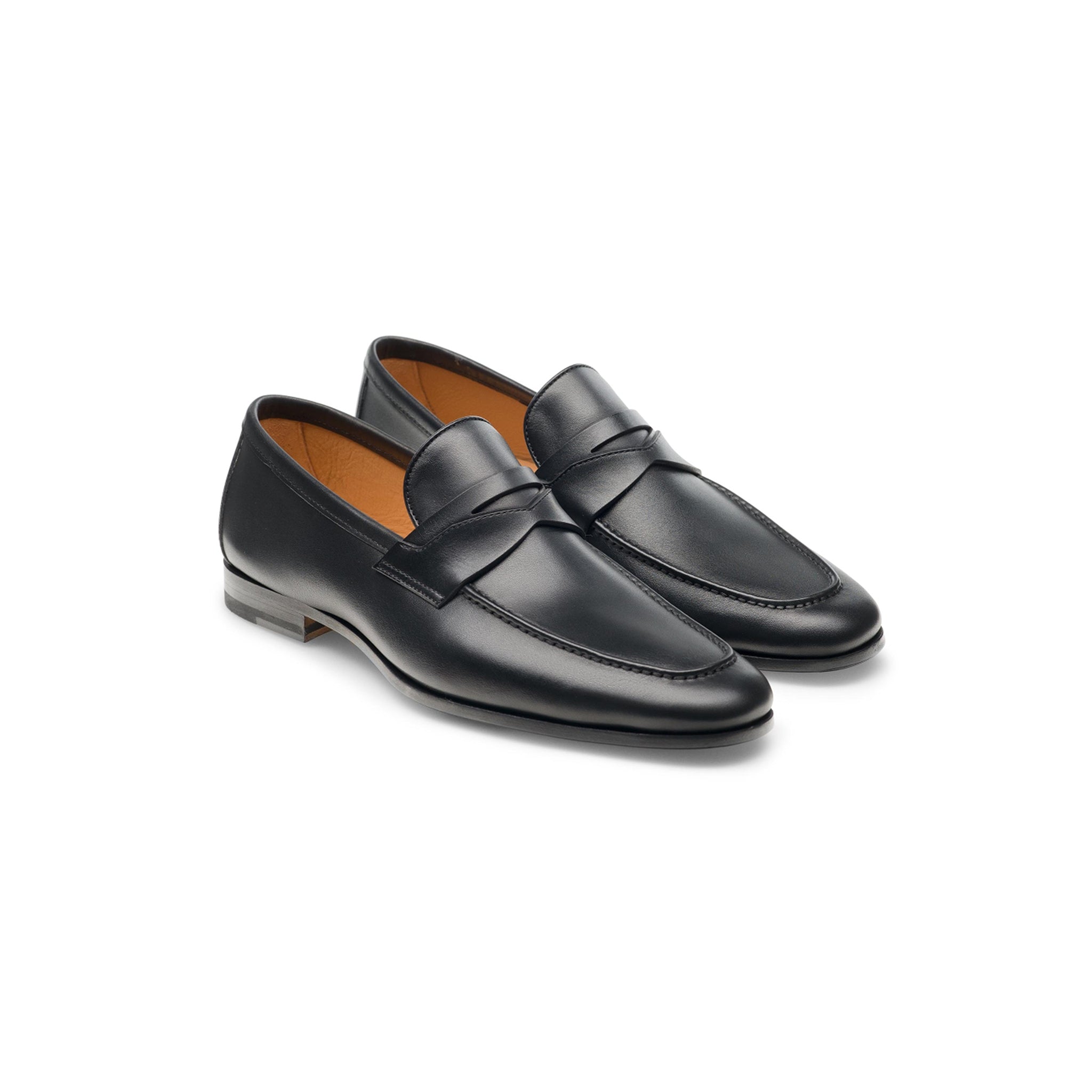 Black Utilizes Classic Penny Loafer