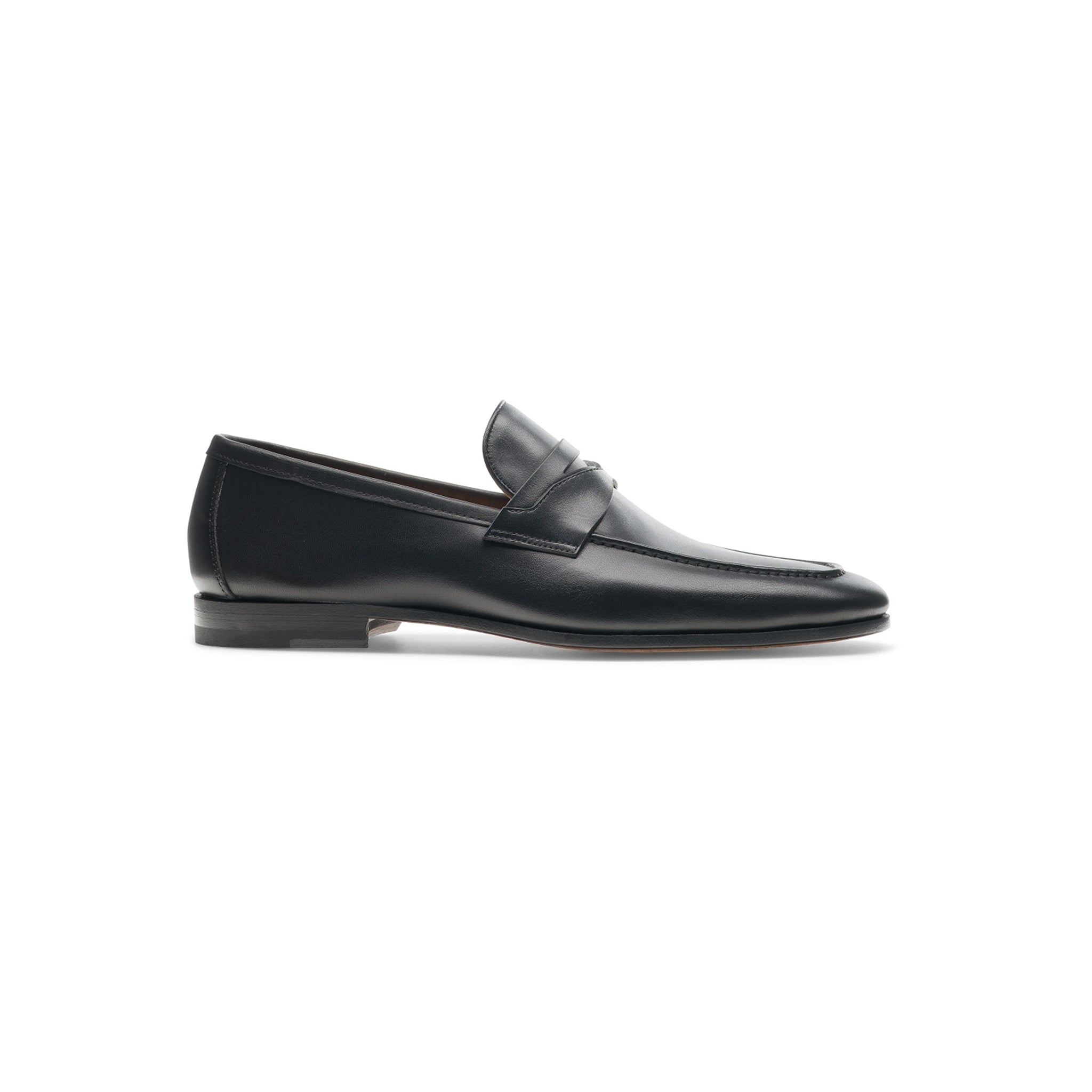 Black Utilizes Classic Penny Loafer