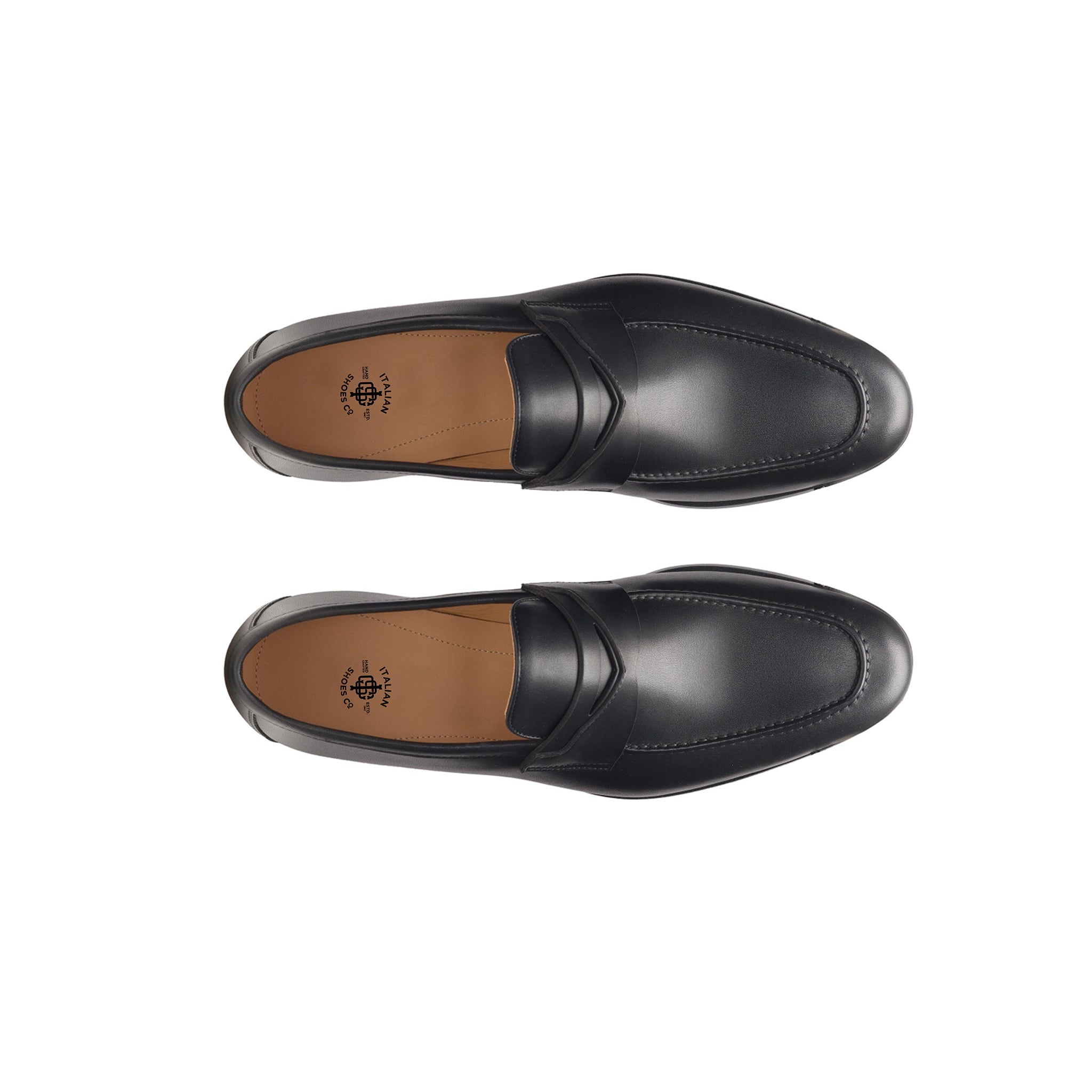 Black Utilizes Classic Penny Loafer