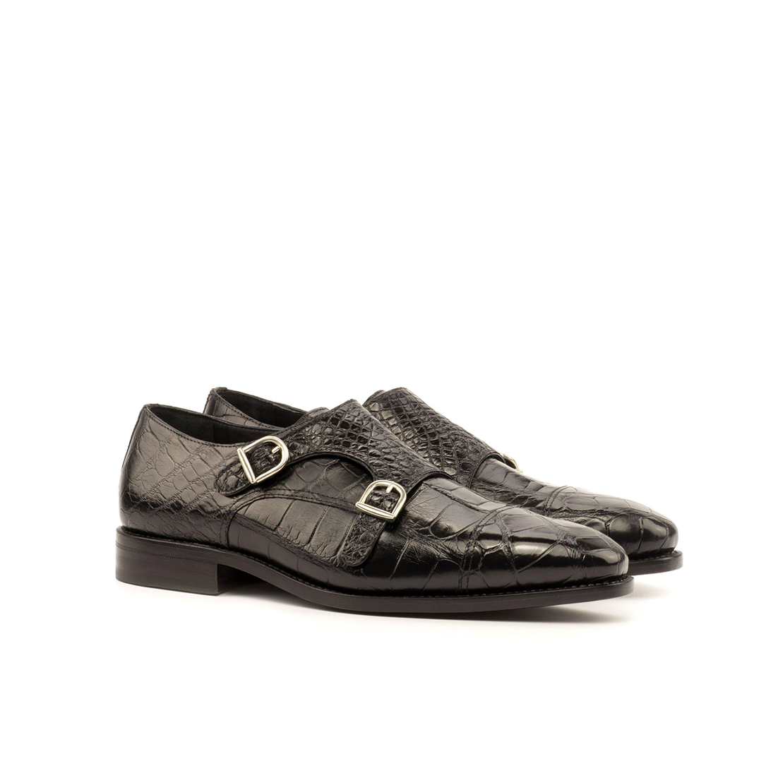 Zenith Zest Monkstrap Shoe Black