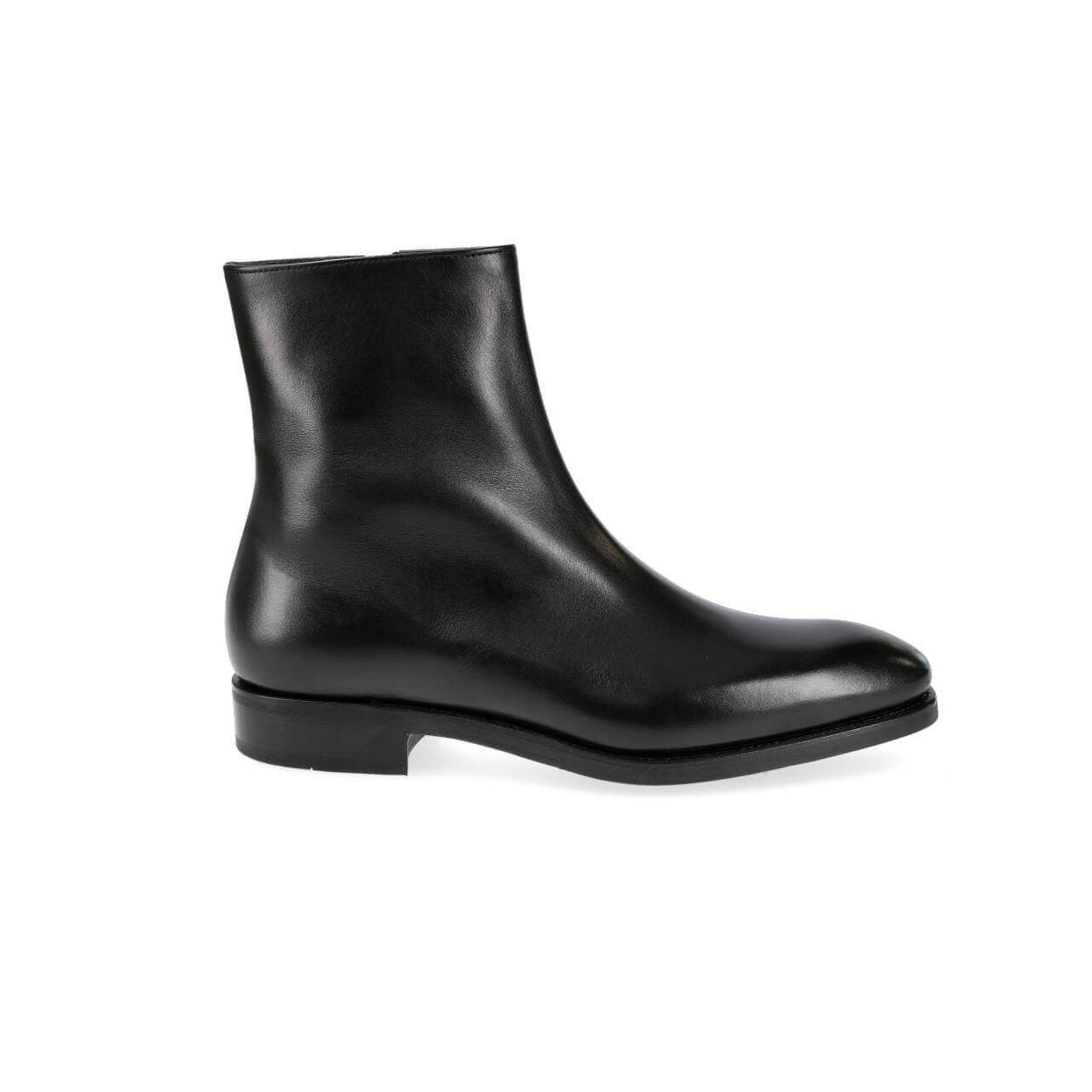 Captoe Leather High Ankle Boots