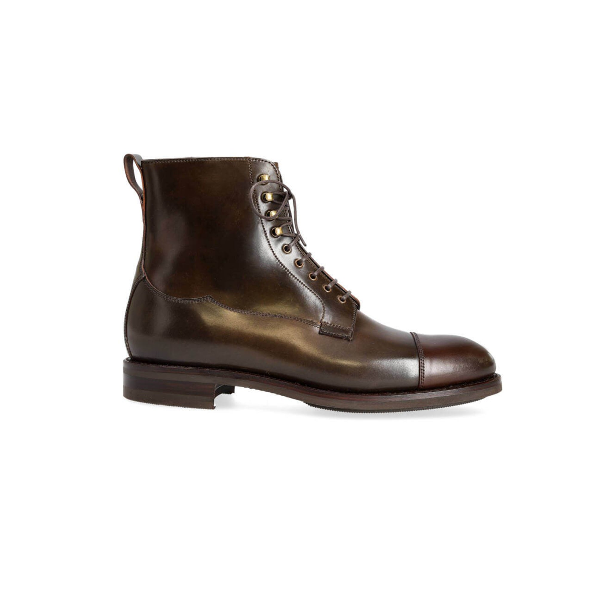 Dark Coffee Chelsea High Ankle Boots