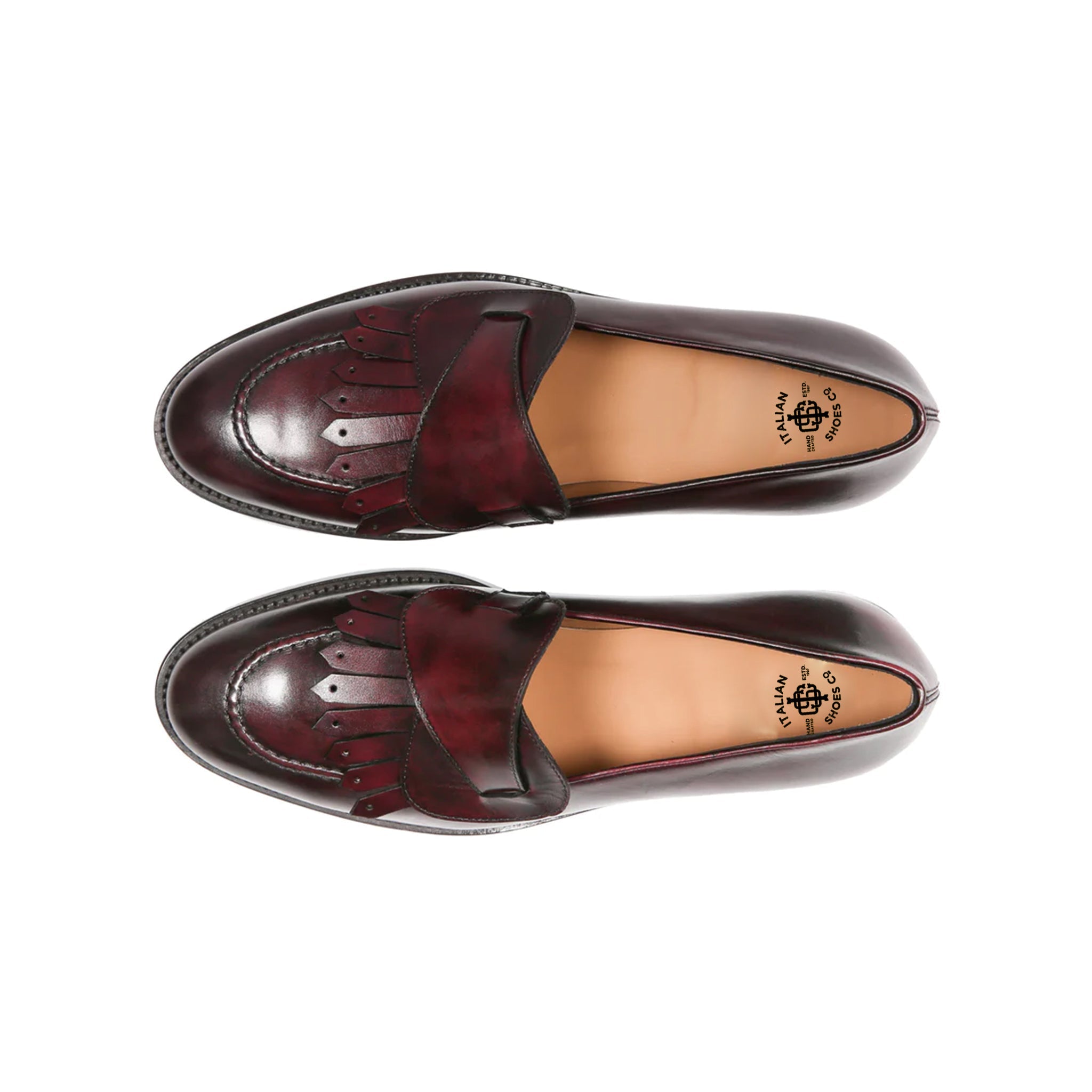 Weaved Leather Loafers for Men's