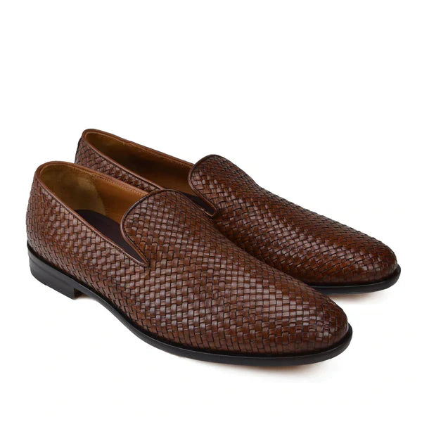 Brown Leather Italian Loafer