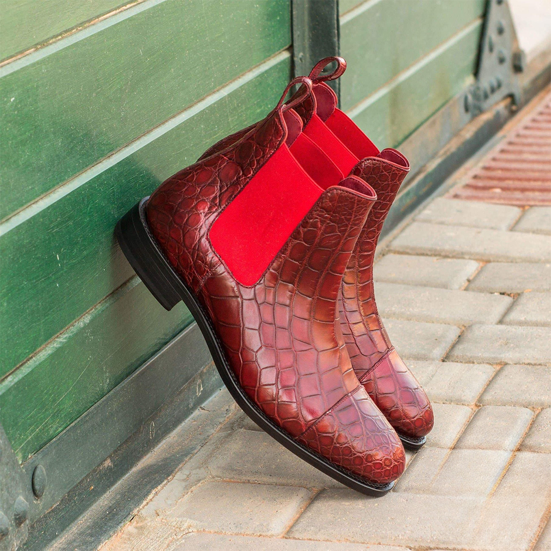 Concetto Chelsea Alligator Boots