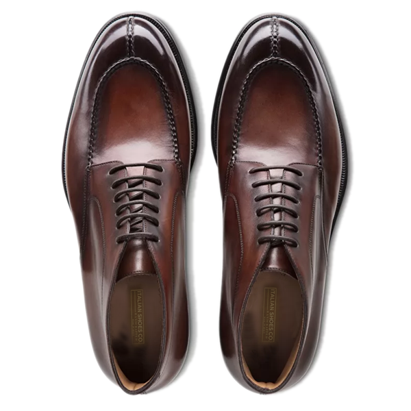 Derby Ankle Dark Brown Leather Boots In India