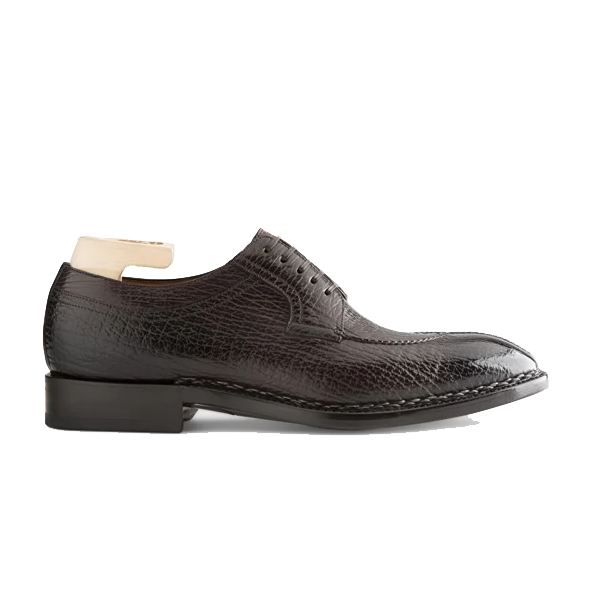 Derby Genuine Black Leather Shoes Online India 601