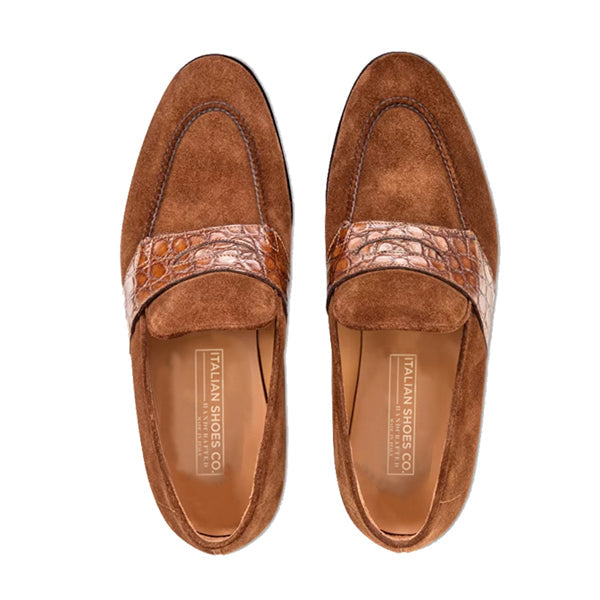 Penny Loafer in Suede Leather