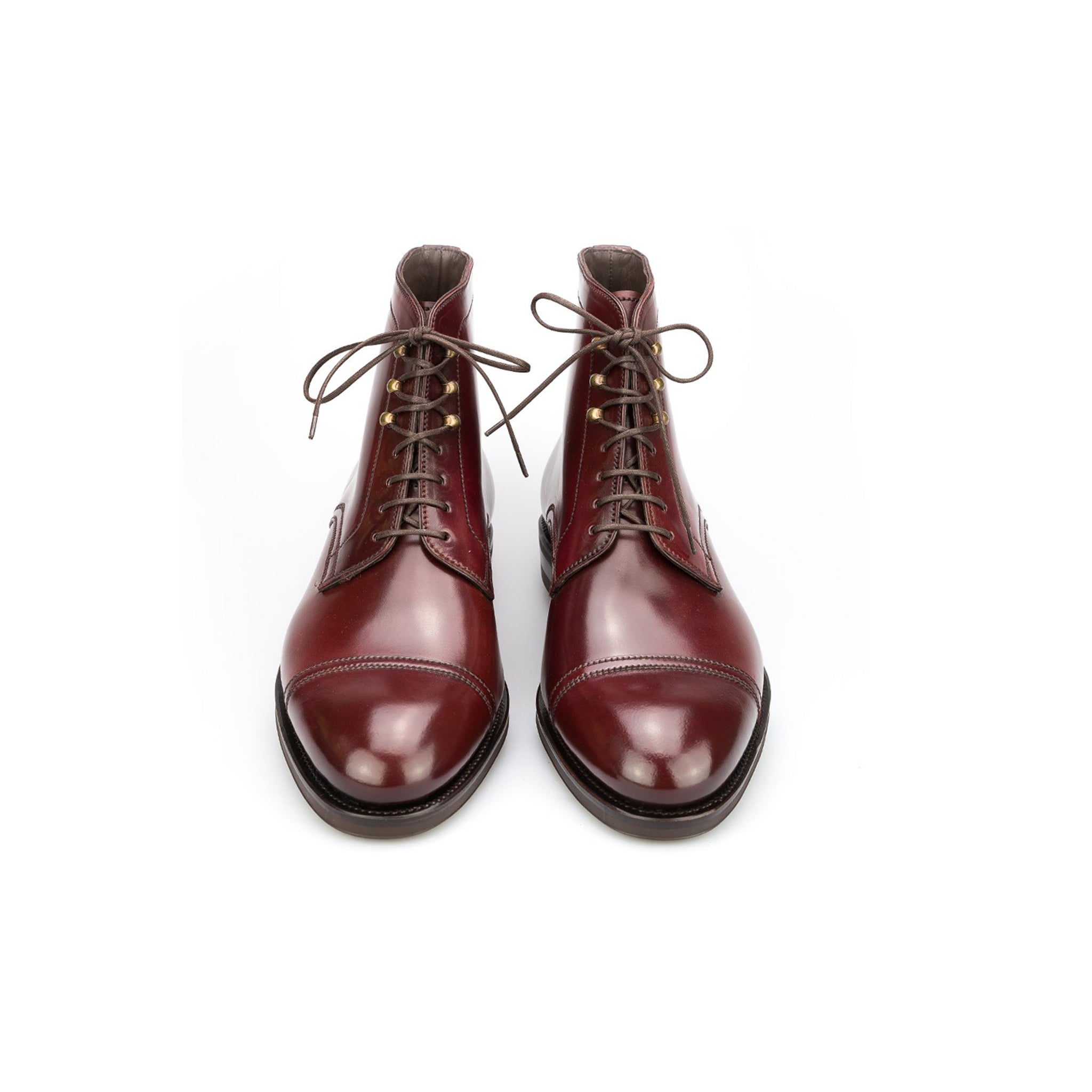 Wine Chelsea Leather Men's Boots