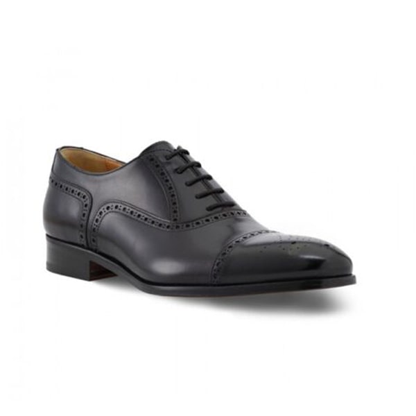 Wingtip Captoe Black Pure Leather Dress up Shoes