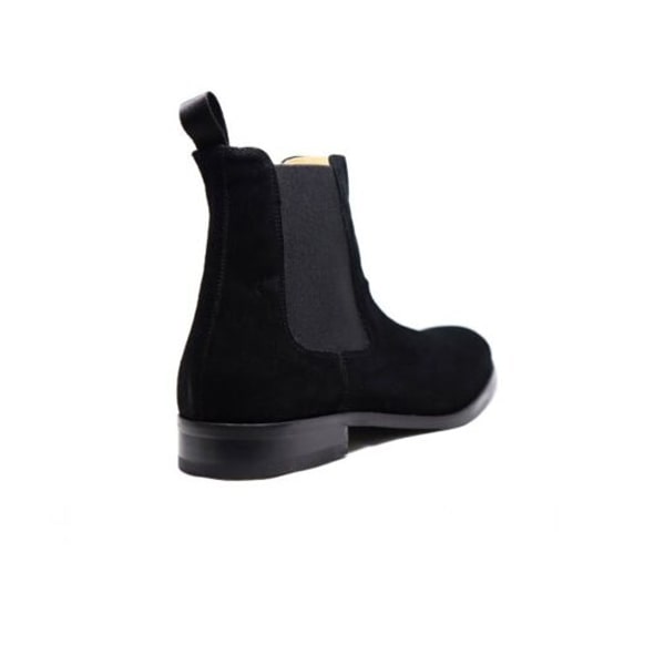 Classic Chelsea Suede Black Ankle Boots
