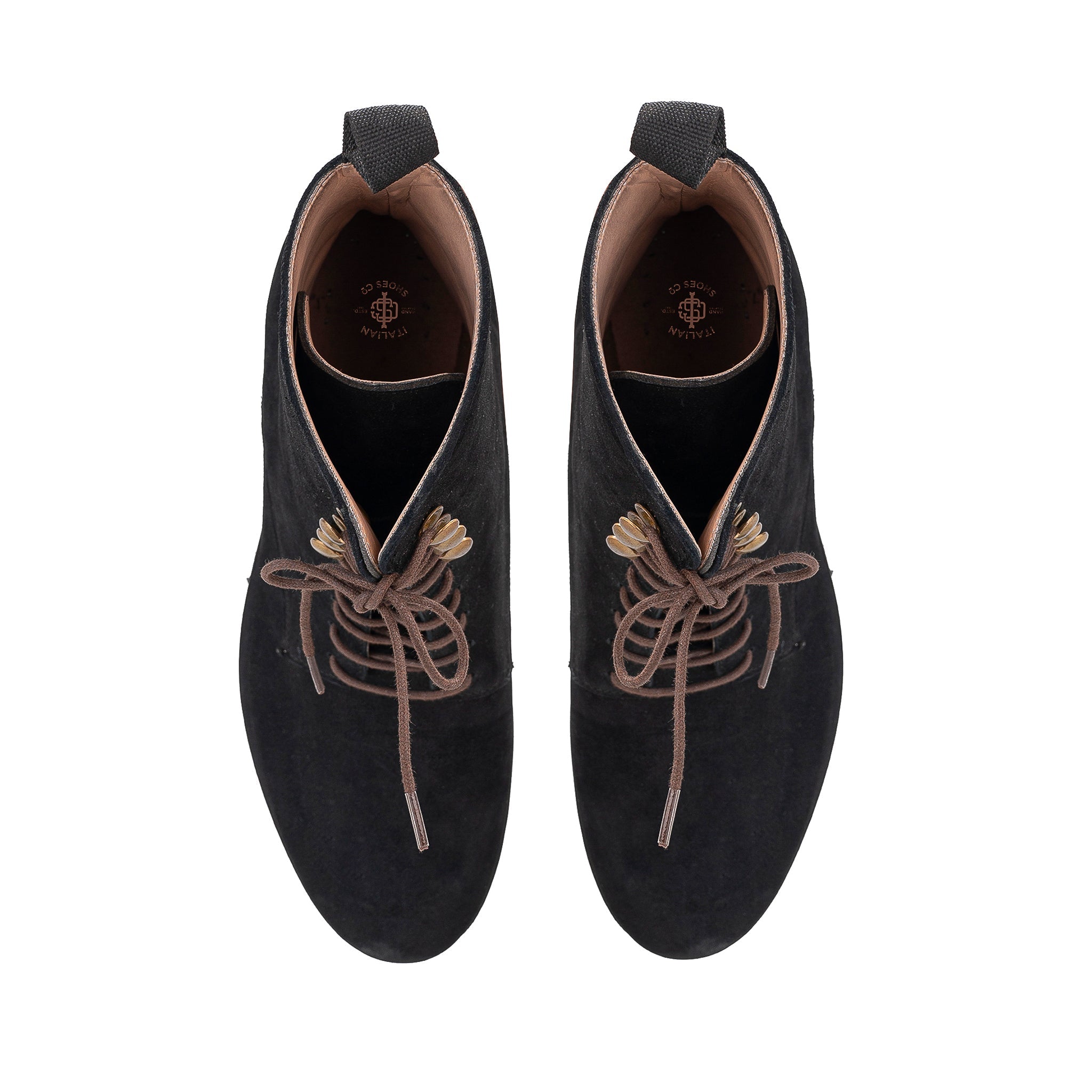 Federico Panelled Lace-Up Boots
