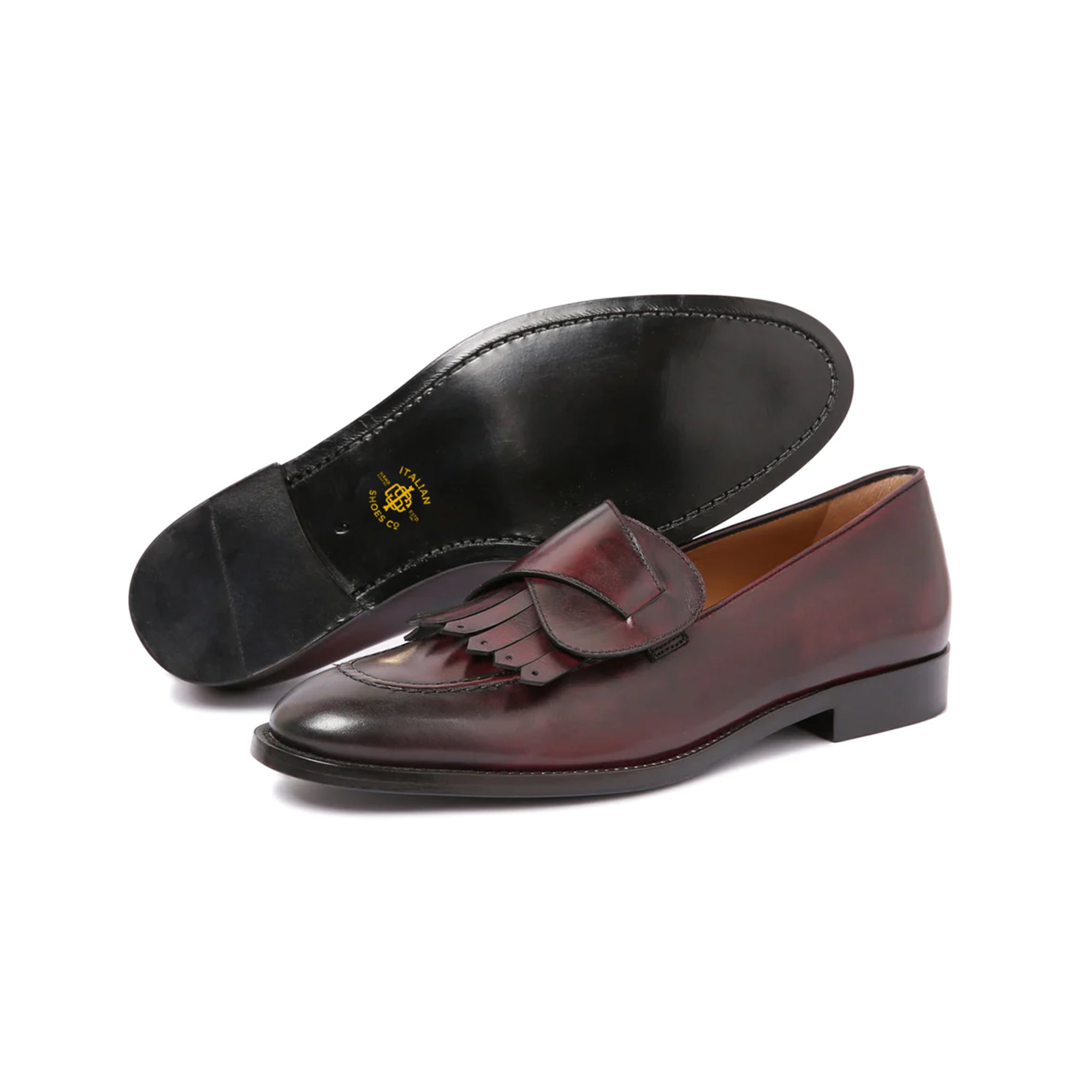 Weaved Leather Loafers for Men's
