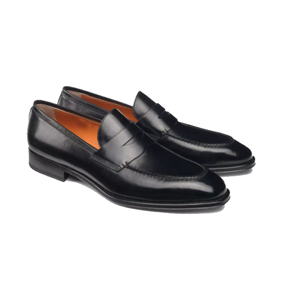 Penny Black Leather Loafer